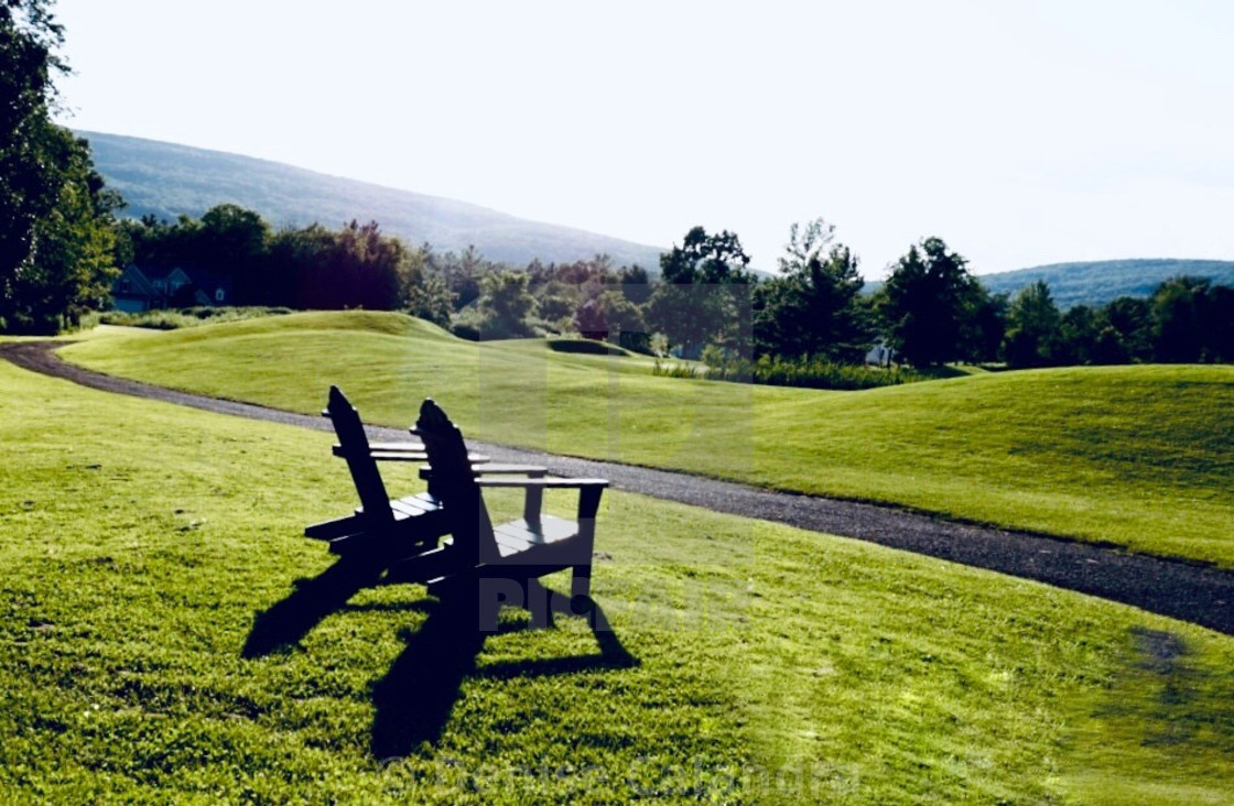 "Come and Sit Awhile" stock image