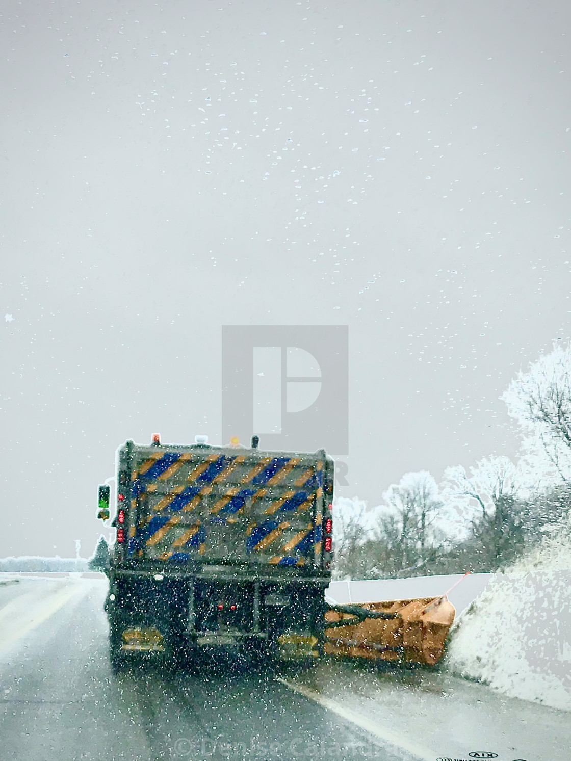 "Plowing Through" stock image