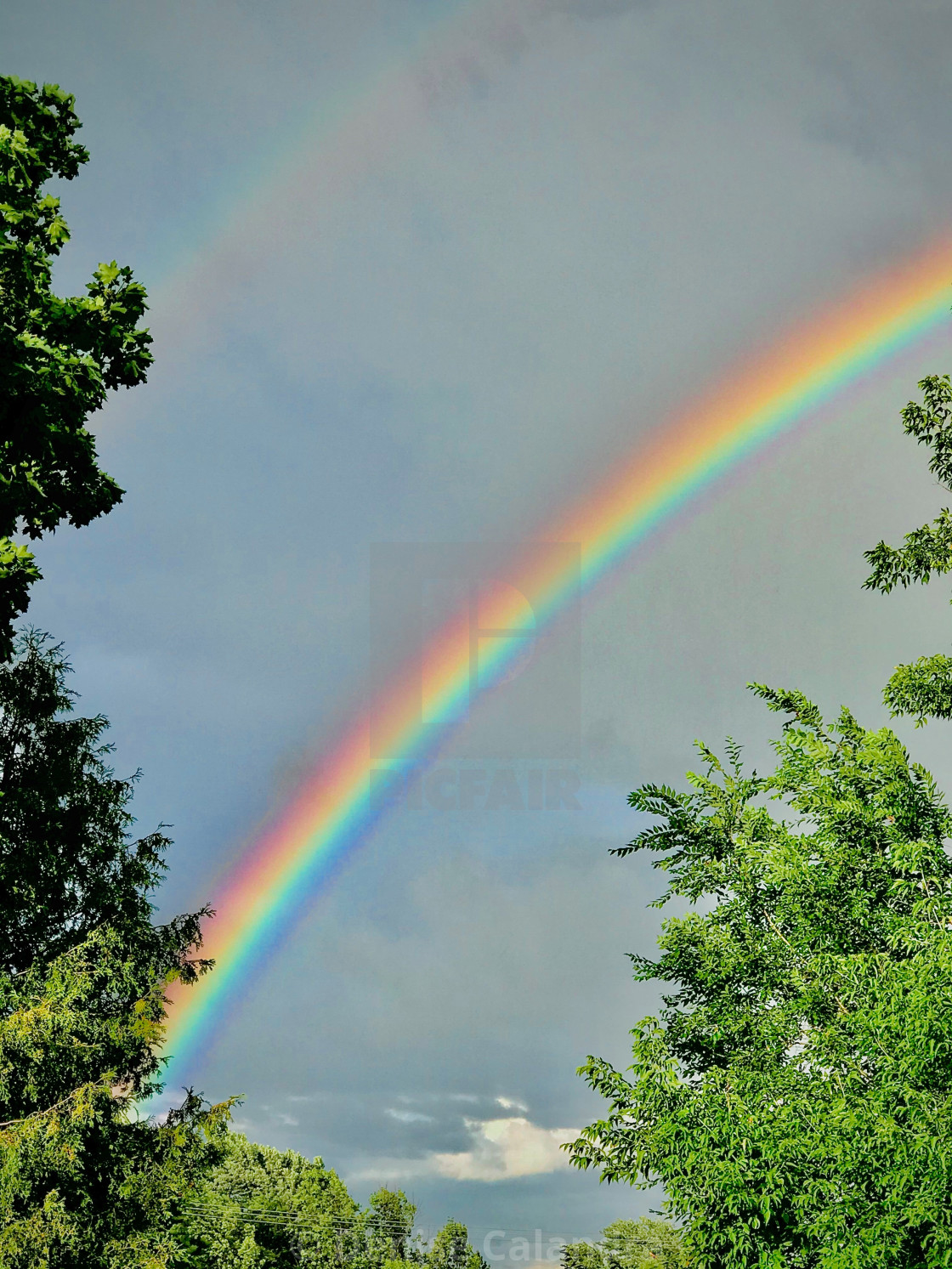 "Double Rainbow" stock image