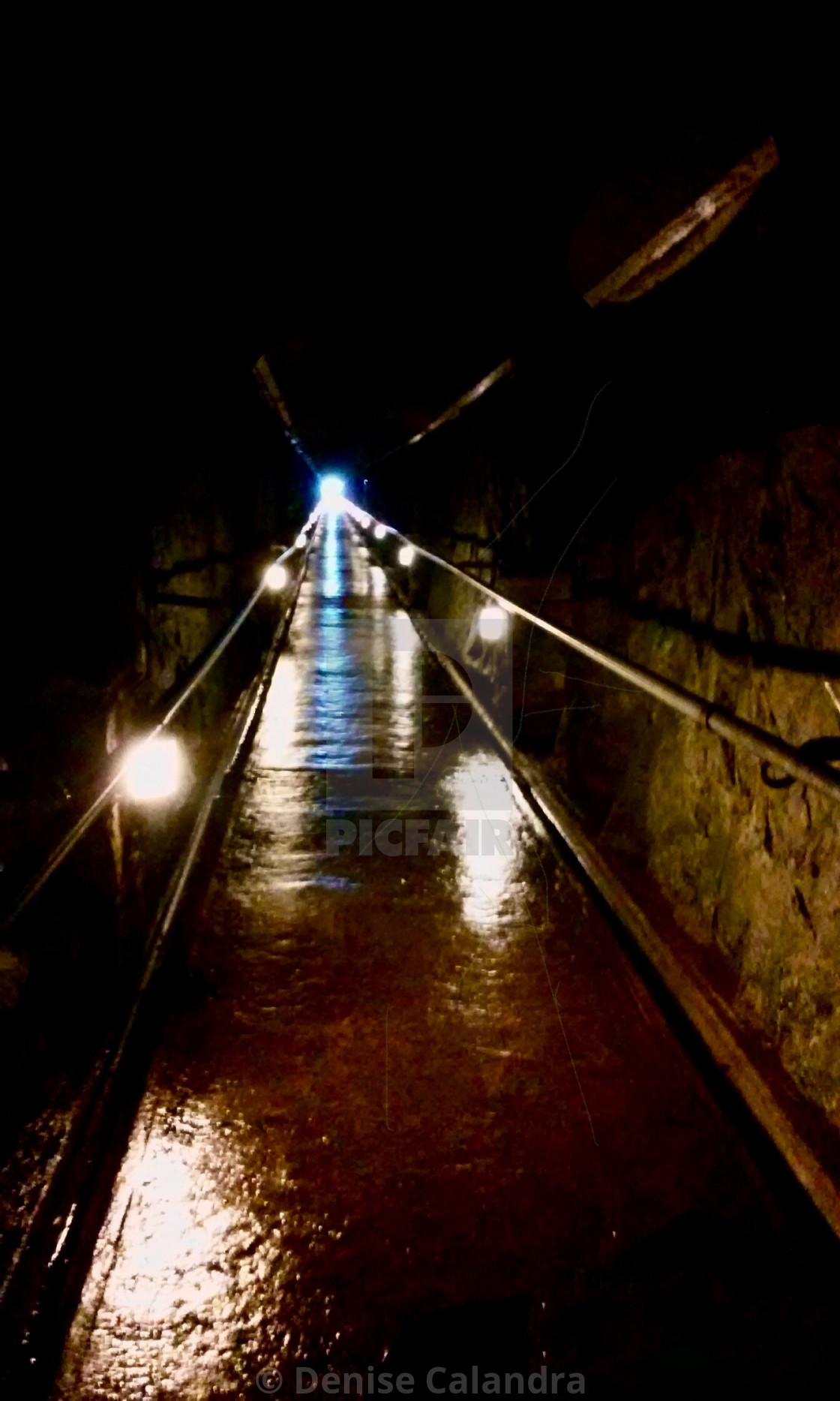 "Light at the end of the tunnel" stock image