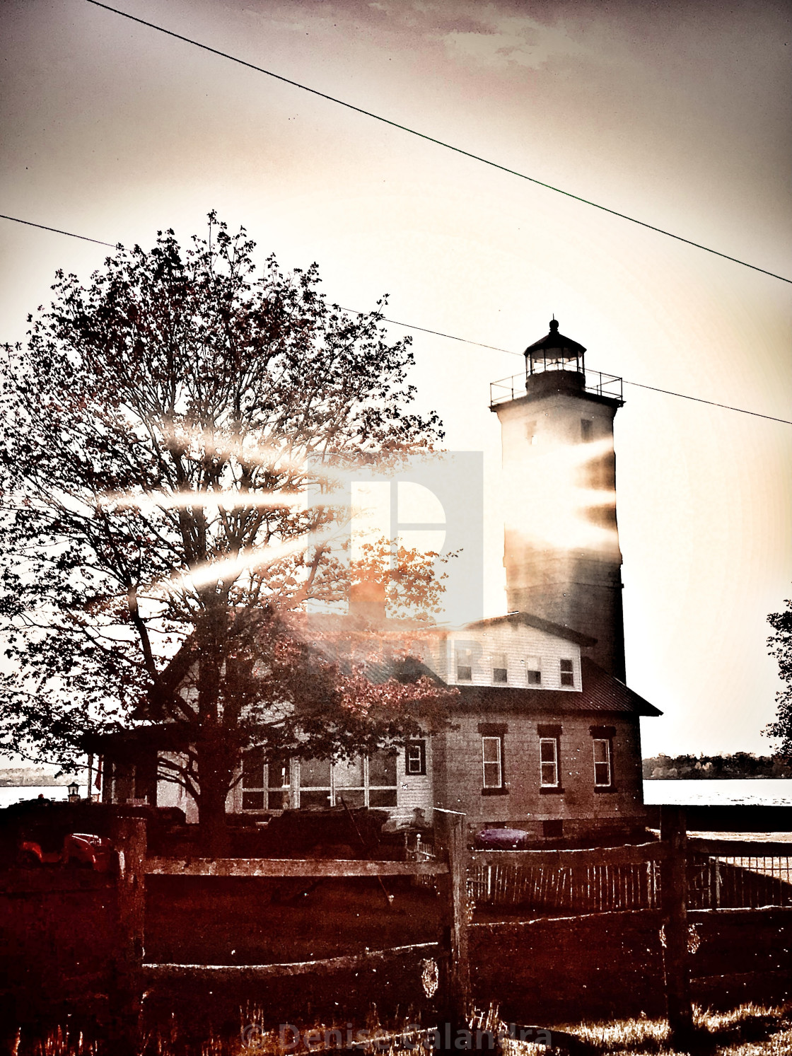 "A Lighthouse House" stock image