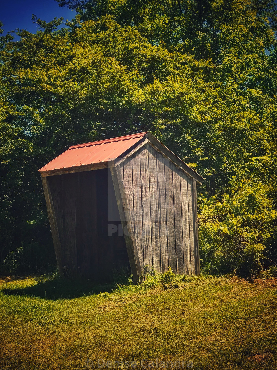 "Lean-To Along the Path" stock image