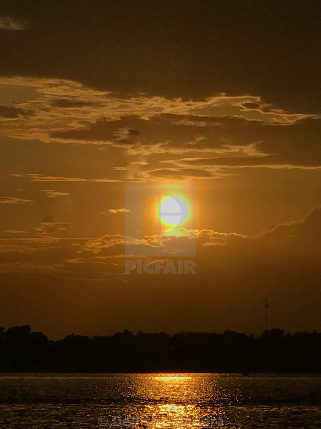 "Golden Sun Glow" stock image