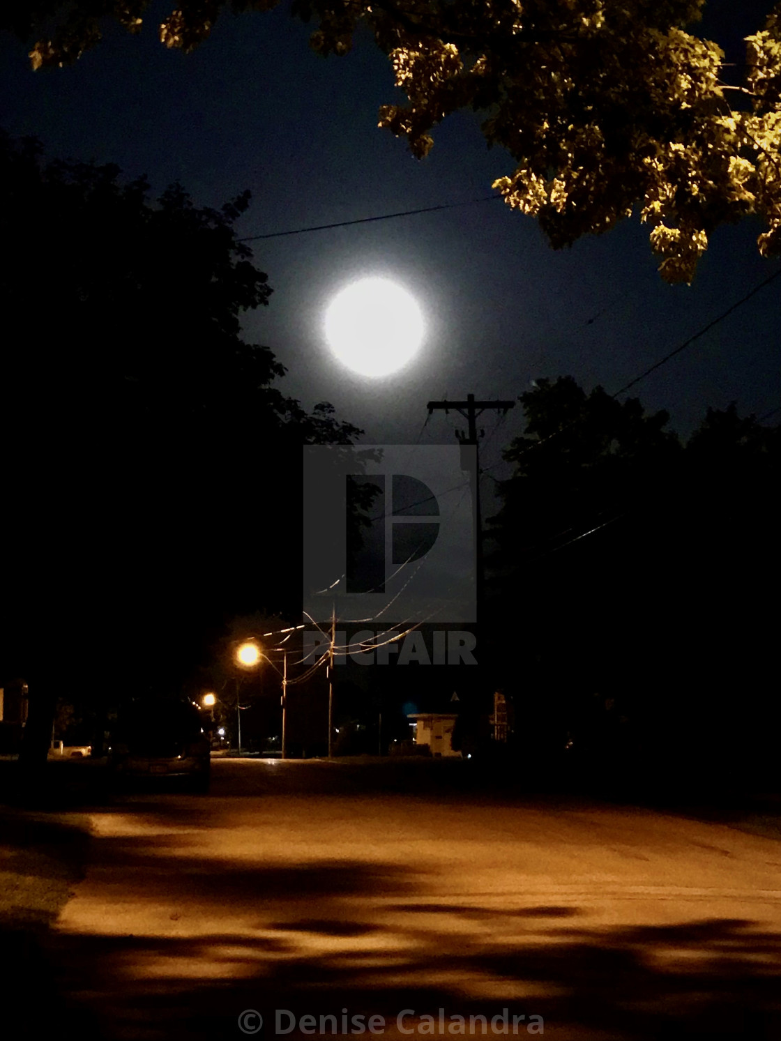 "Super Strawberry Moon" stock image