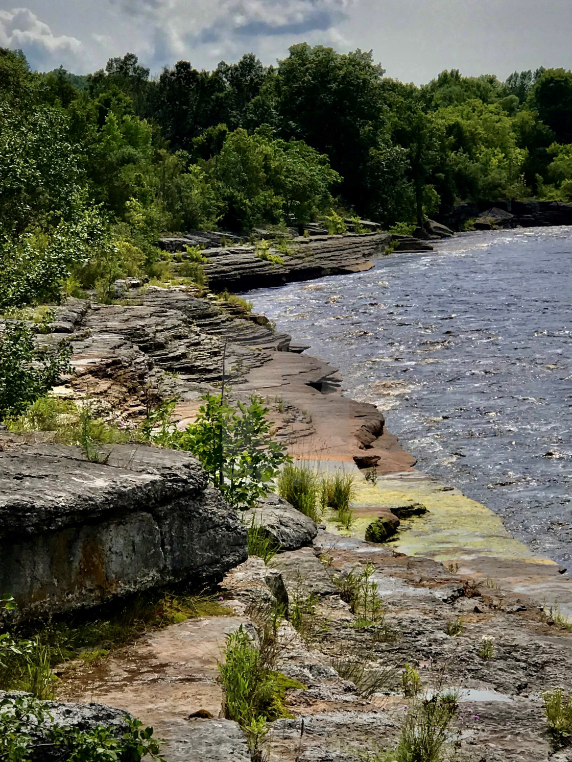 "The Black River Shoreline" stock image