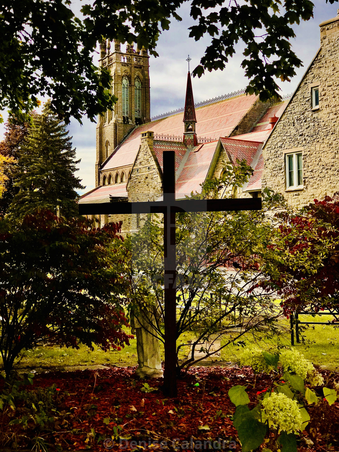 "Cross at the Church" stock image