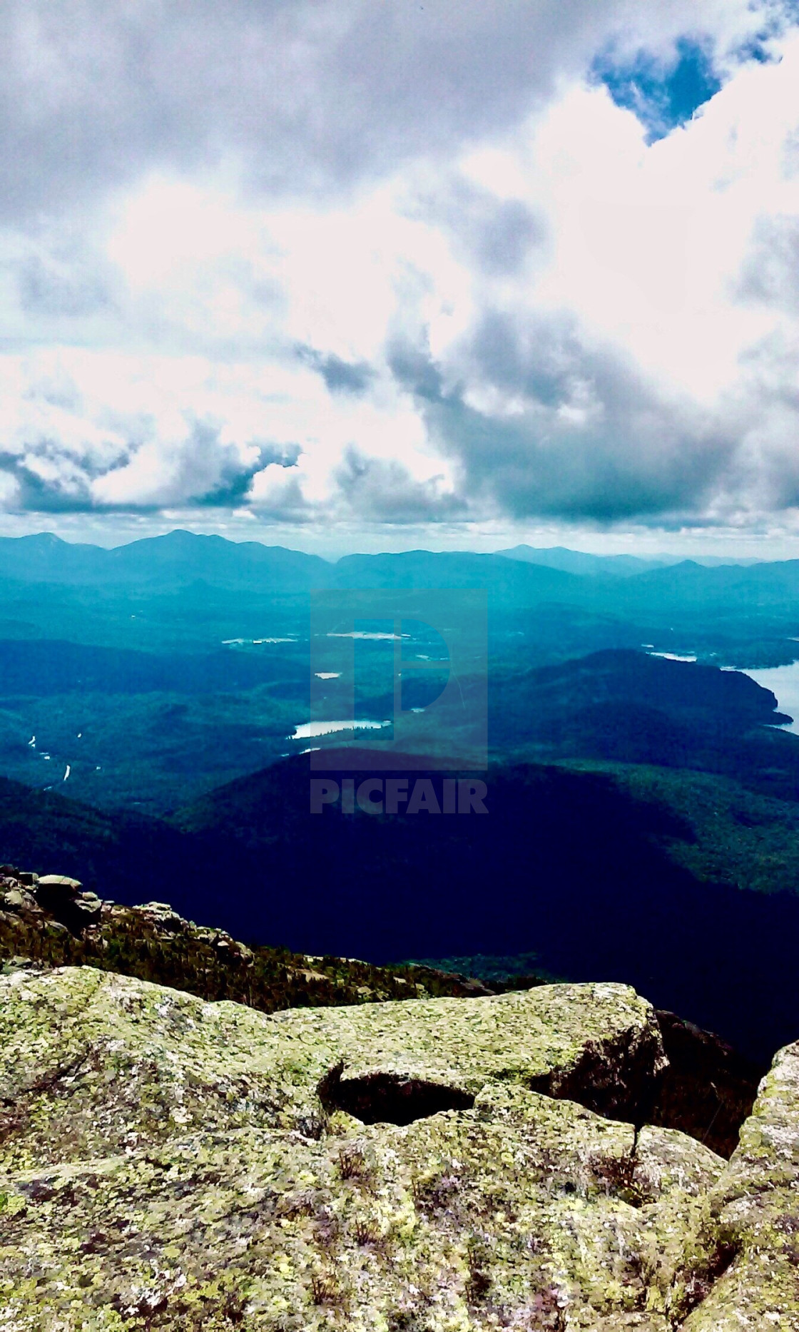 "Whiteface Mountain View" stock image