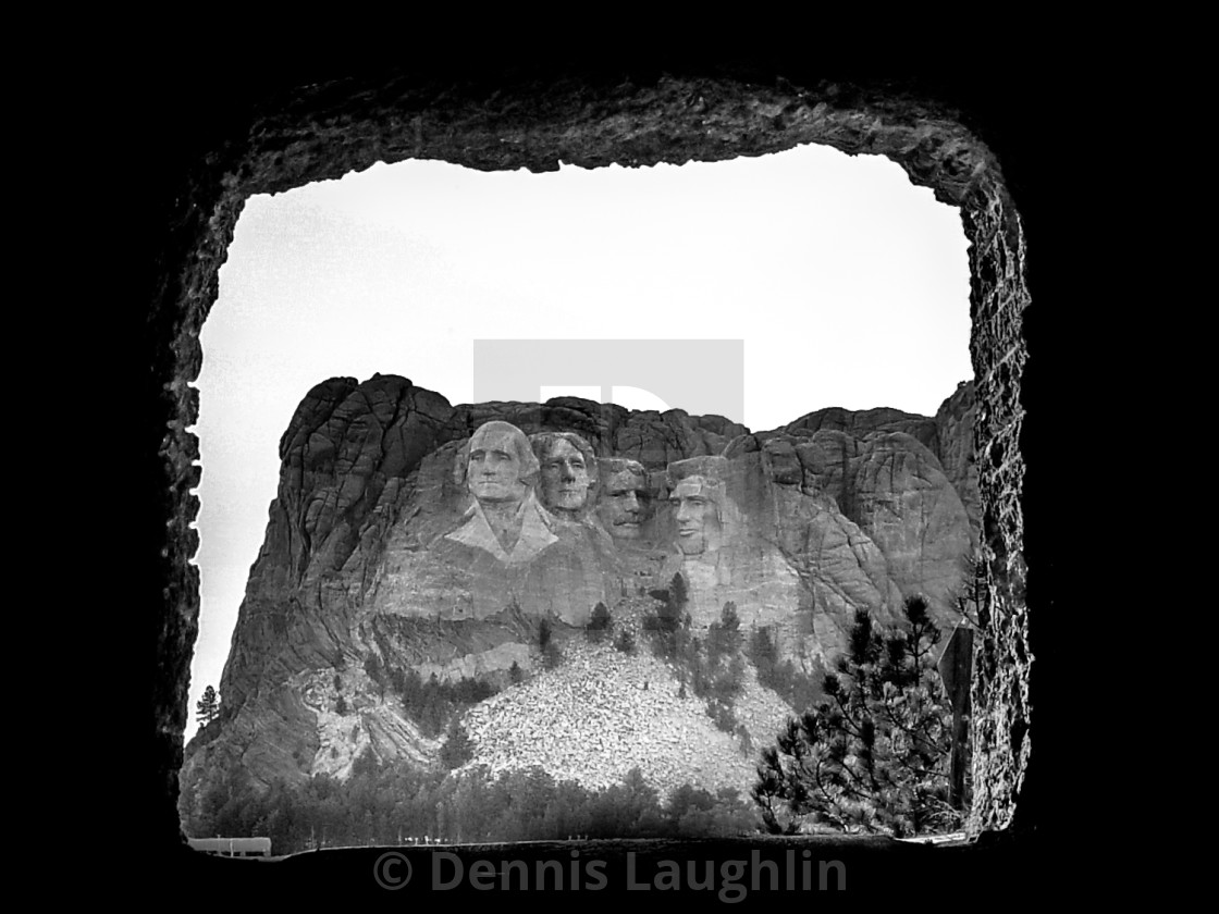 "Mount Rushmore Tunnel-View" stock image