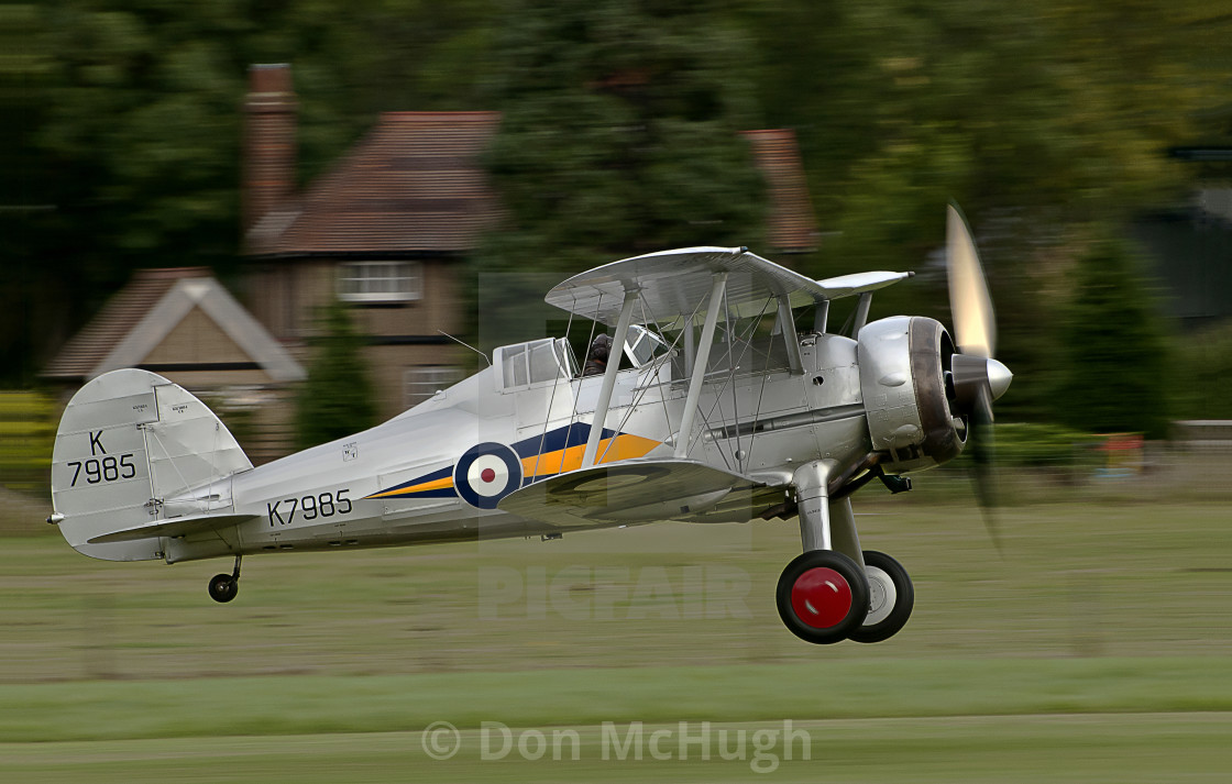 "1938 Gloster Gladiator Landing" by Don McHugh - $7.65 "1938 Gloster Gladiator Landing" stock image