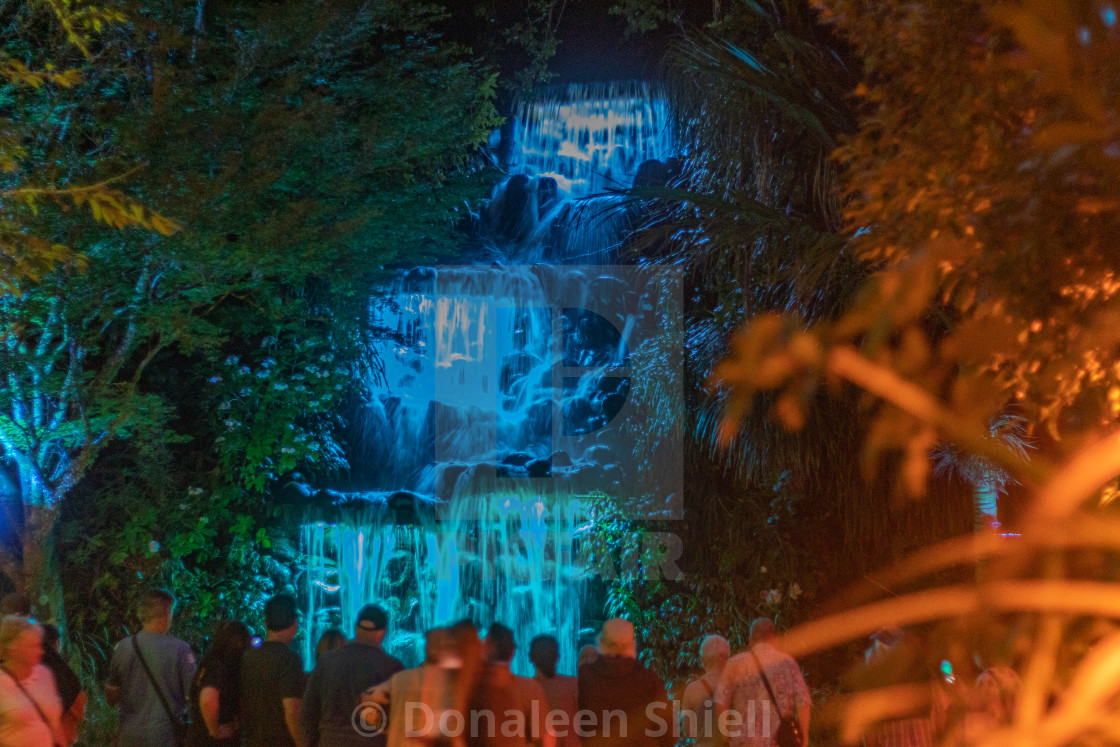 "Waterfall coloured blue" by Donaleen Shiell - $12.59 "Waterfall coloured blue" stock image