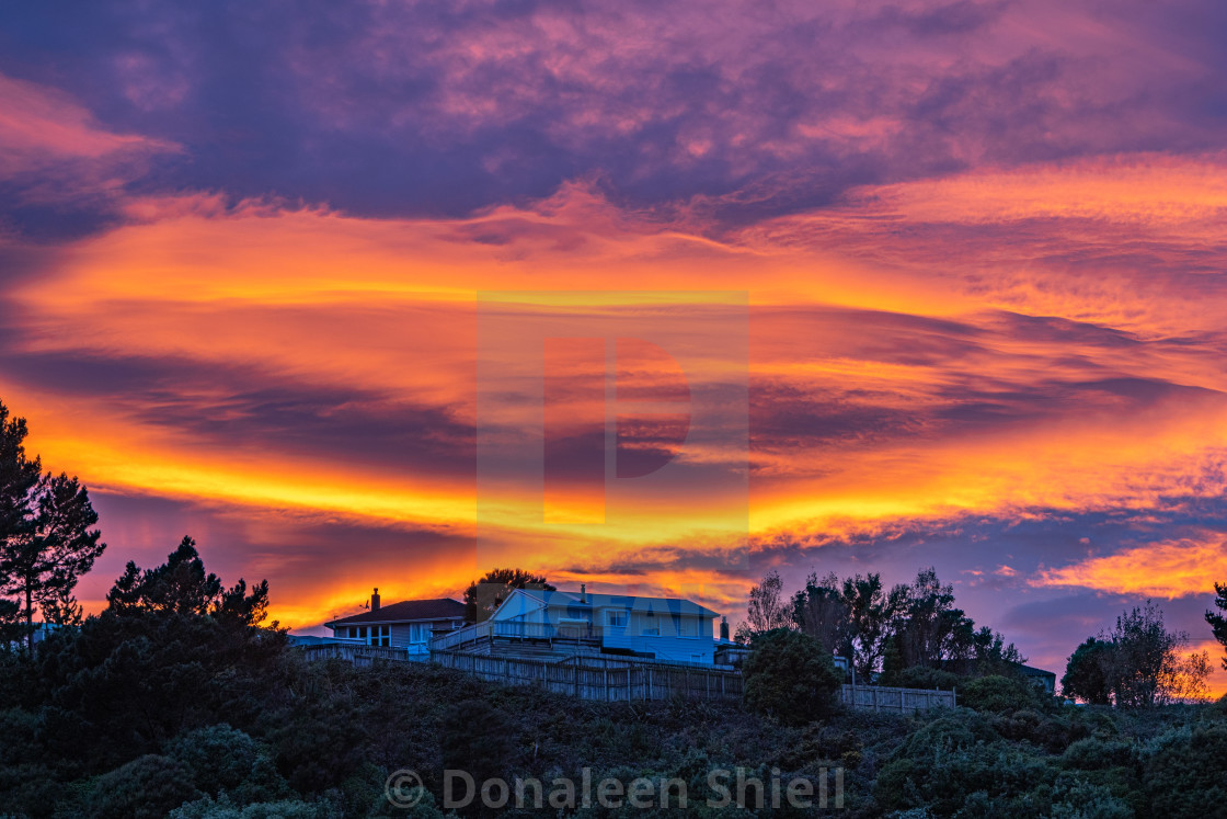 "Dawn Sky" by Donaleen Shiell - $12.59 "Dawn Sky" stock image