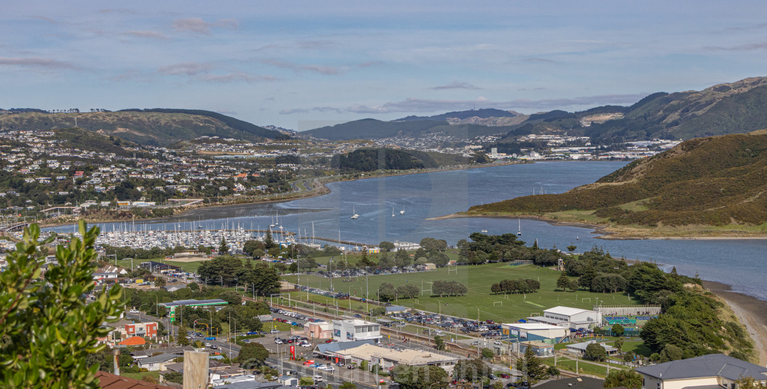 "Porirua, Paramata and Mana" by Donaleen Shiell - $12.59 "Porirua, Paramata and Mana" stock image