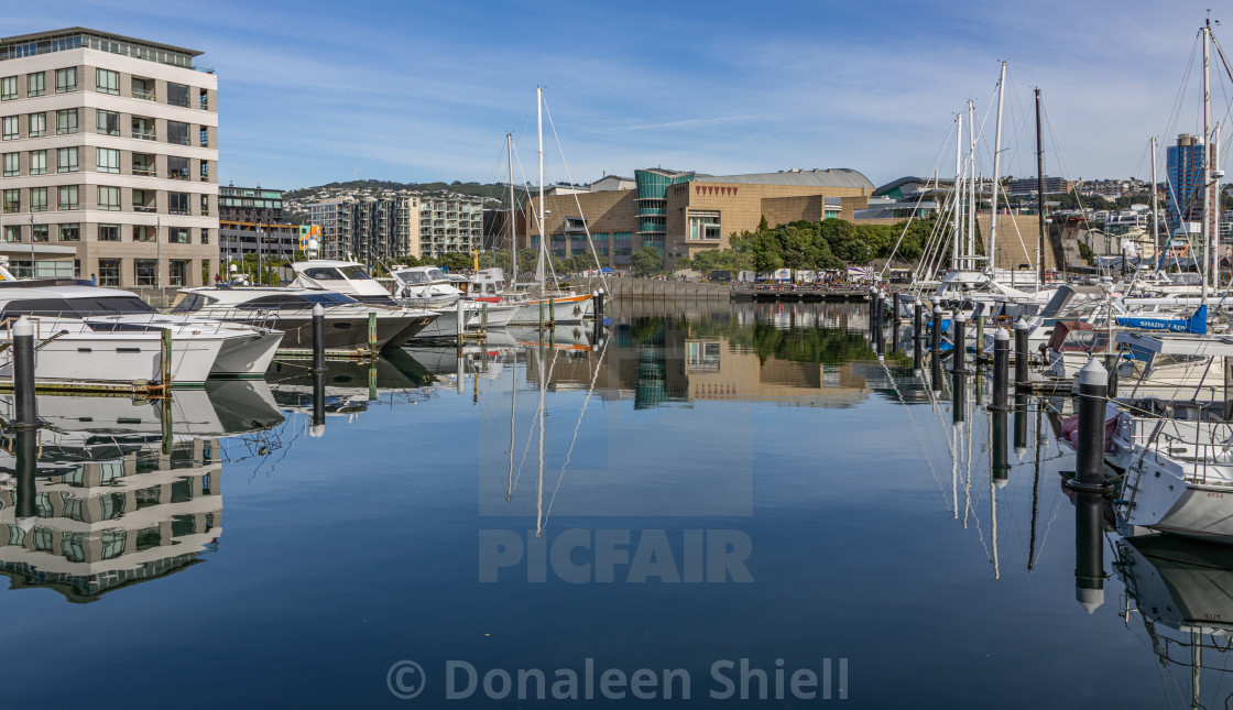 "View from Clyde Wharf to Te Papa" by Donaleen Shiell - $12.59 "View from Clyde Wharf to Te Papa" stock image