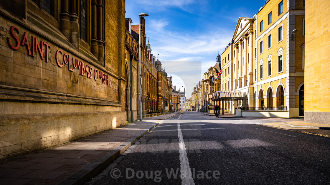 "Downing Street Cambridge UK." stock image