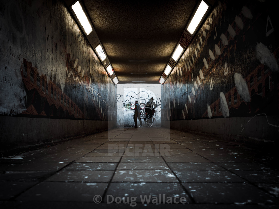 "Symmetry, East Road Underpass, Cambridge UK." stock image