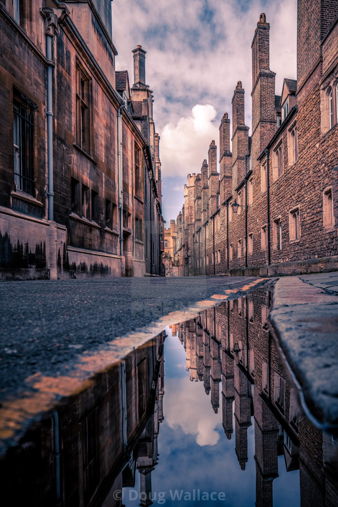 "Trinity Lane, Cambridge UK" stock image