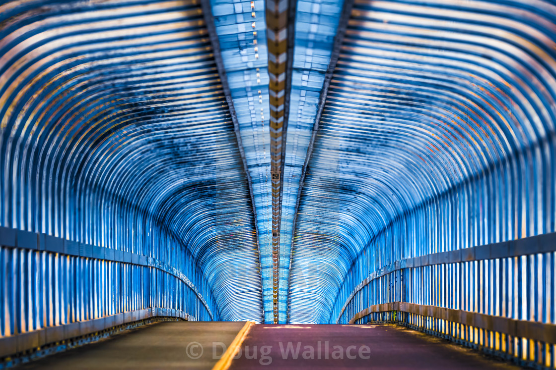 "Cycle Bridge, Cambridge South Train Station." stock image