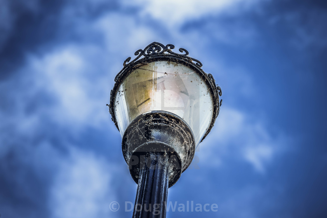 "Lamp Post from Jesus Lock Foot Bridge." stock image