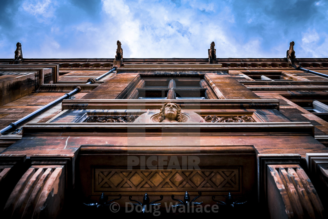 "Gargoyle's of Gonville & Caius College, University of Cambridge UK." stock image