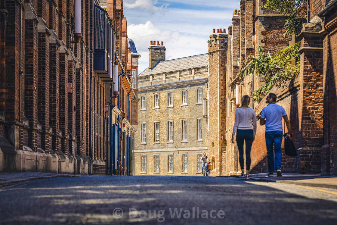 "Silver Street, Cambridge UK." stock image