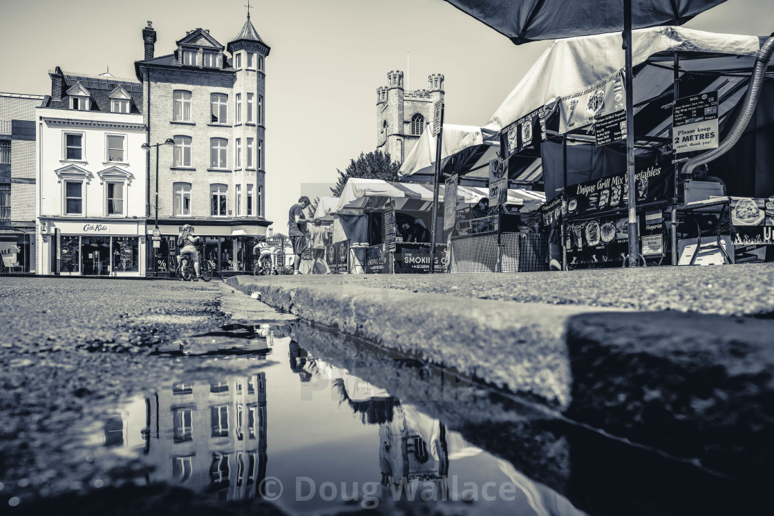 "Cambridge Market Square." stock image