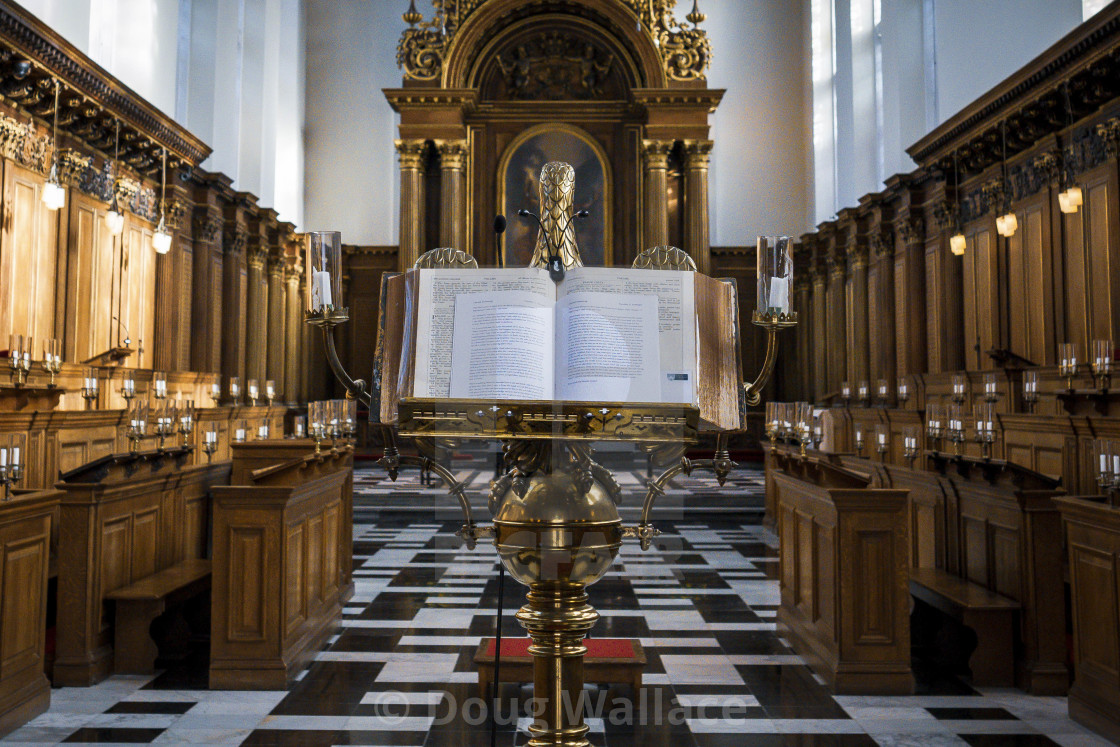 "Trinity College Chapel, Cambridge UK." stock image