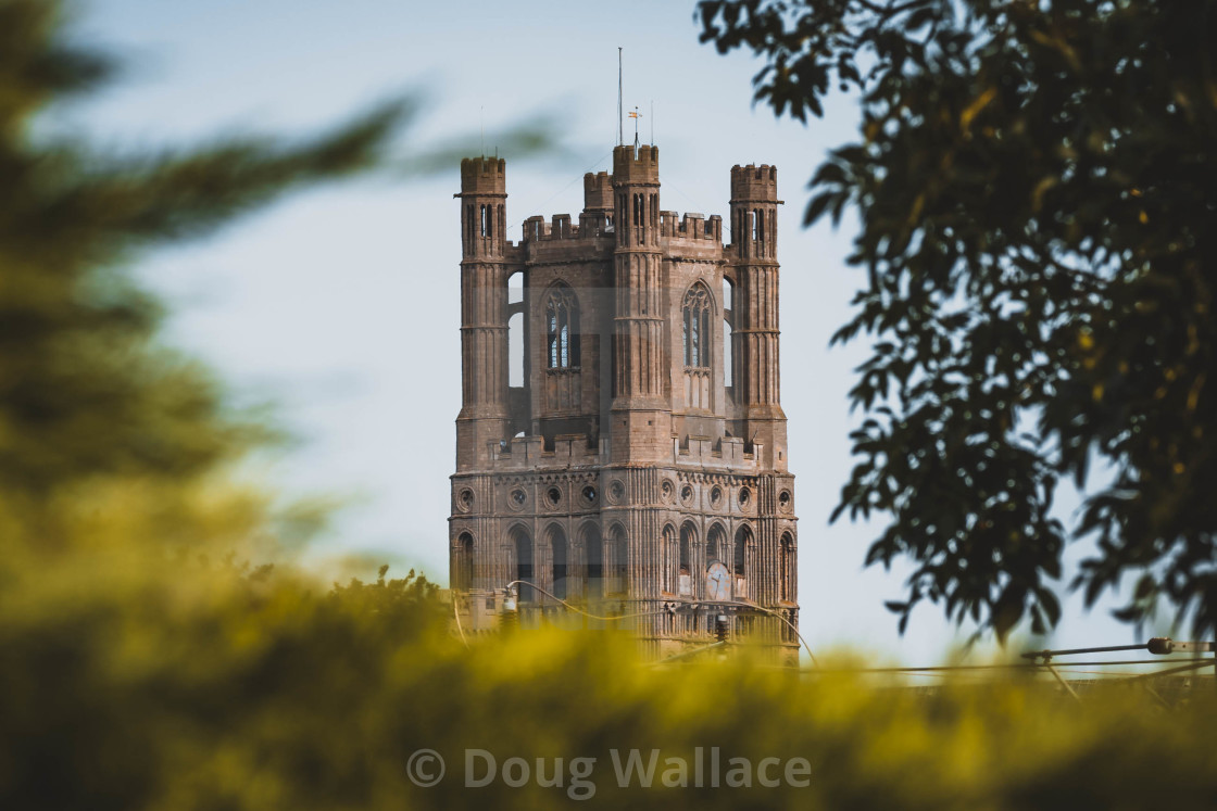 "The Octagon Tower of Ely Cathedral, Cambridgeshire, UK." stock image