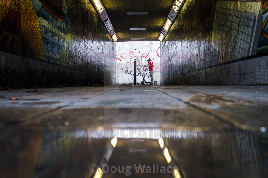 "Subway from East Road, Cambridge UK." stock image