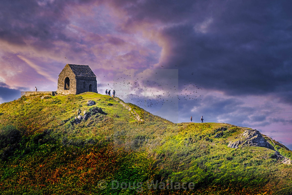 "St Michael's Chapel, Cremyll, Torpoint, Cornwall UK." stock image