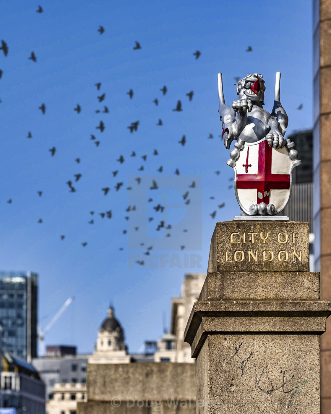 "London City Statue." stock image