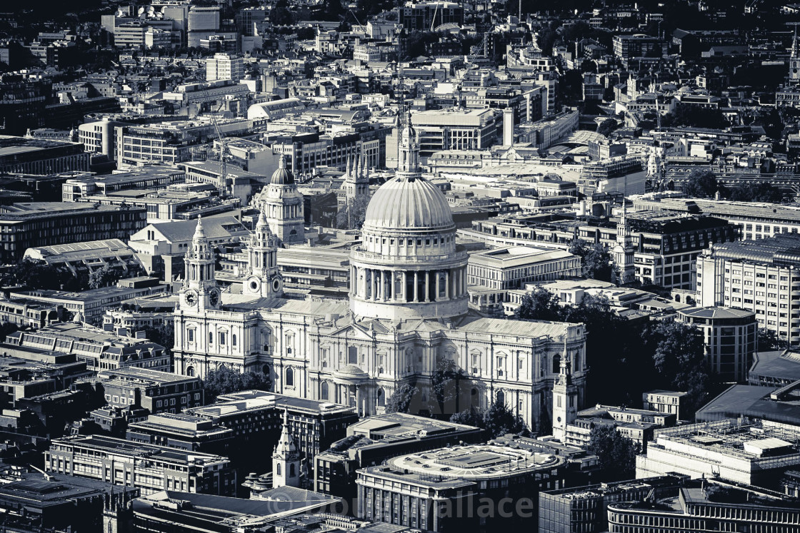 "St Paul's Cathedral, London UK." stock image