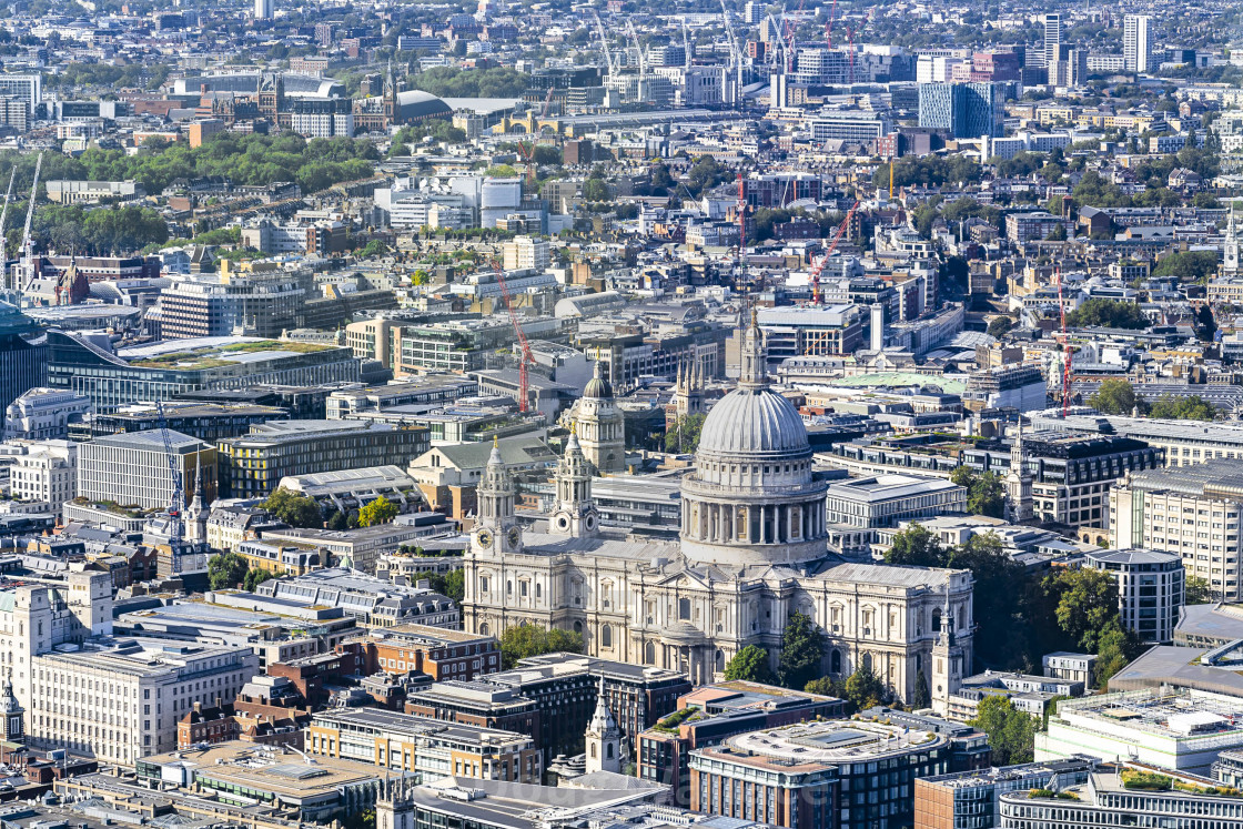 "St Paul's Cathedral, London UK." stock image