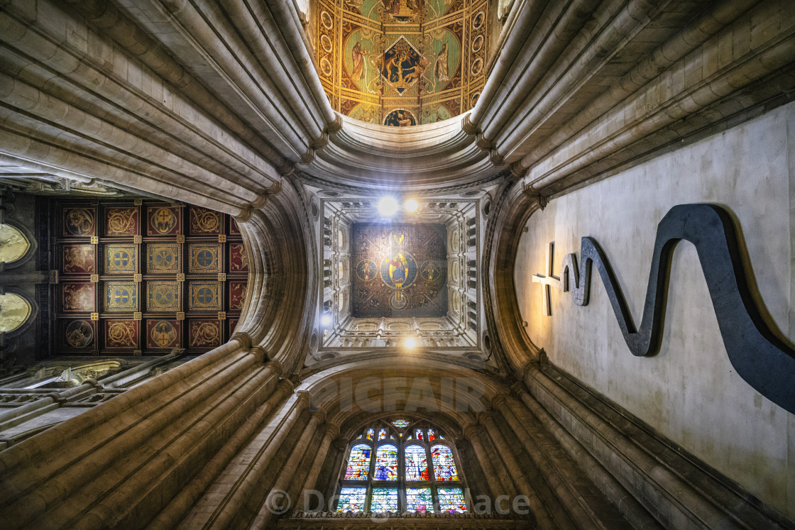 "Ely Cathedral, West Tower, Cambridgeshire UK." stock image