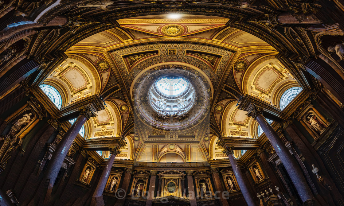 "Fitzwilliam Museum Grade 1 listed sky dome. Cambridge UK." stock image