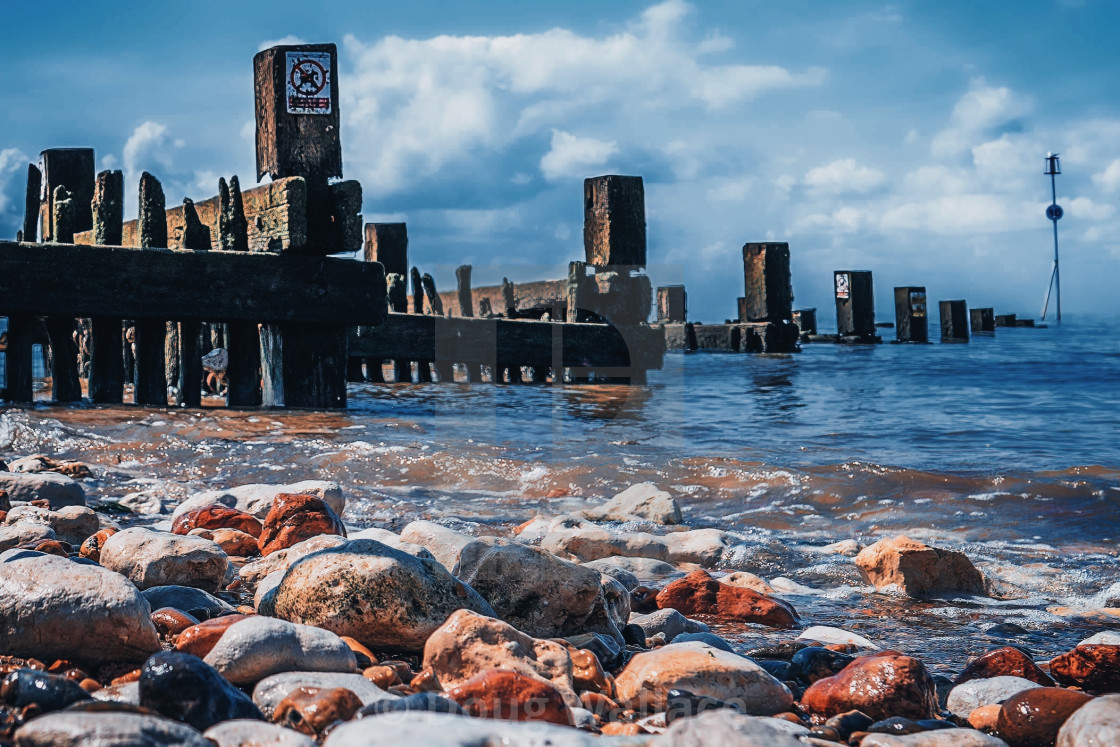 "Hunstanton Beach, Norfolk, UK." stock image