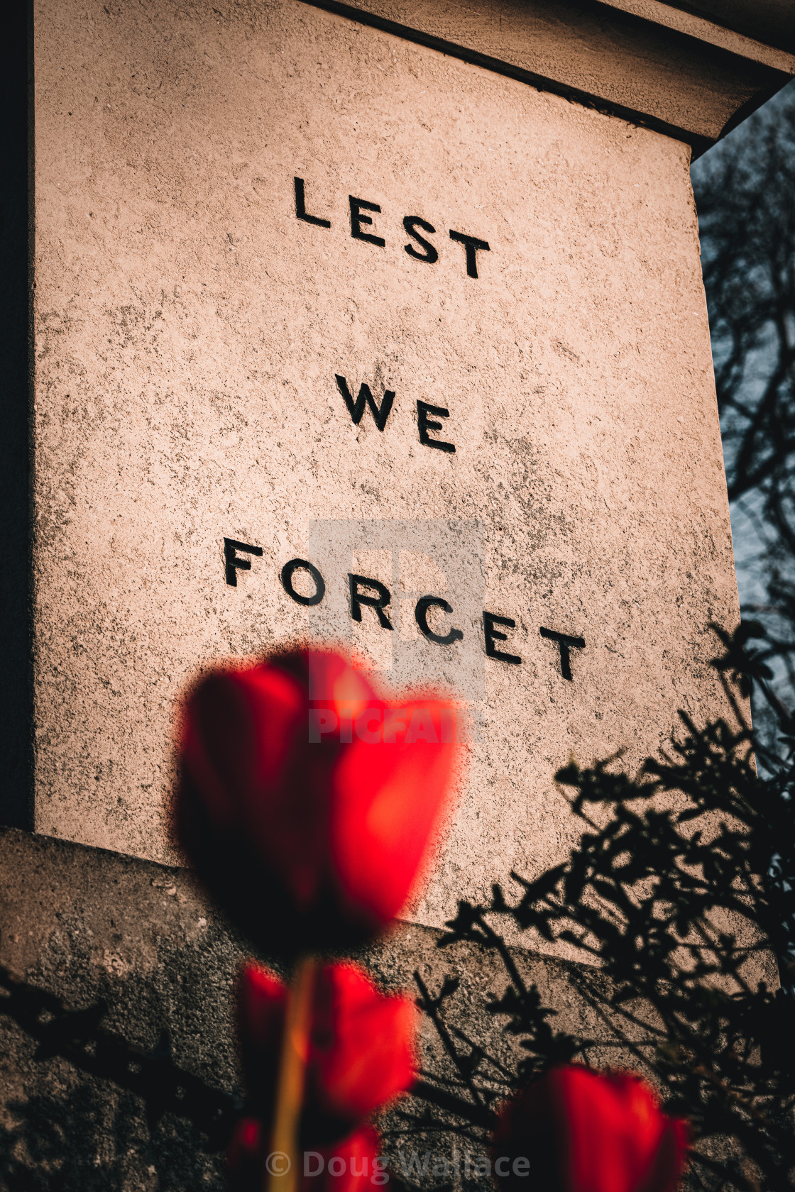 "War Memorial, Cambridge UK." stock image