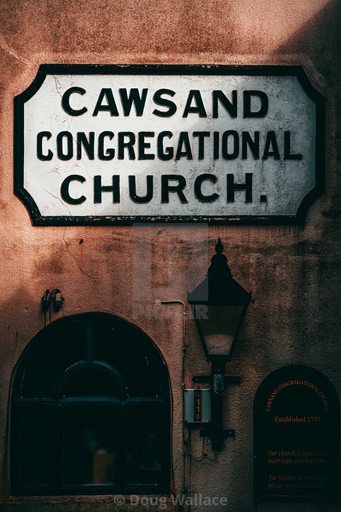 "Cawsand Congregational Church, Cawsand, Cornwall UK." stock image