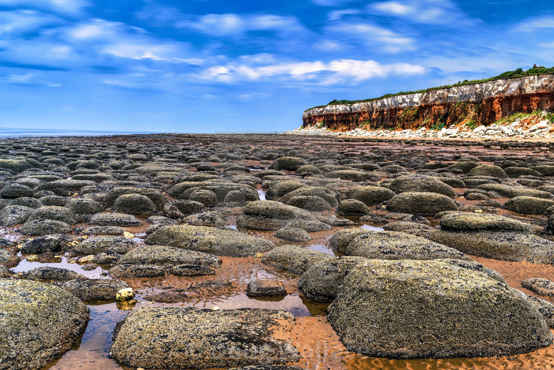 "Low Tide from Hunstanton Beach, UK." stock image