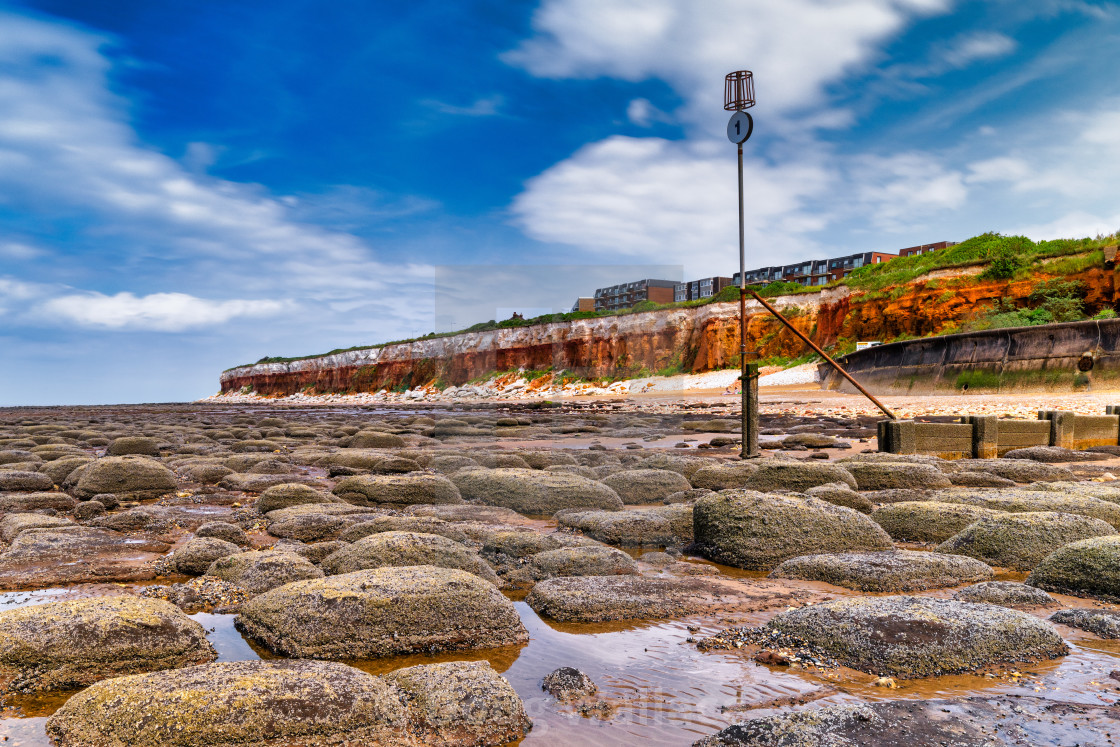 "Low Tide from Hunstanton Beach, UK." stock image