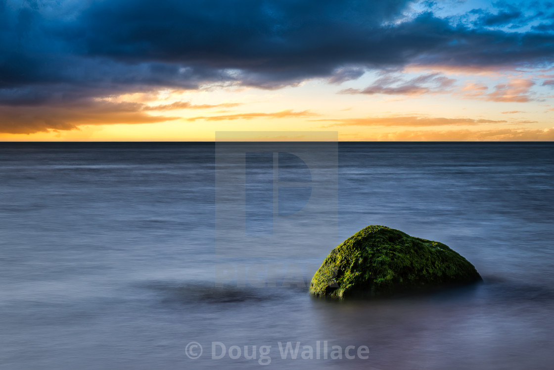 "Sunset from Hunstanton Beach, UK." stock image