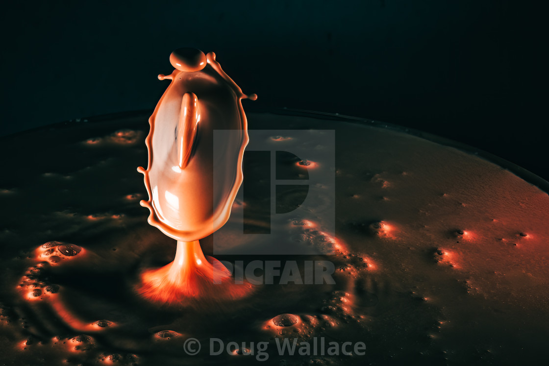 "Coffee splash." stock image