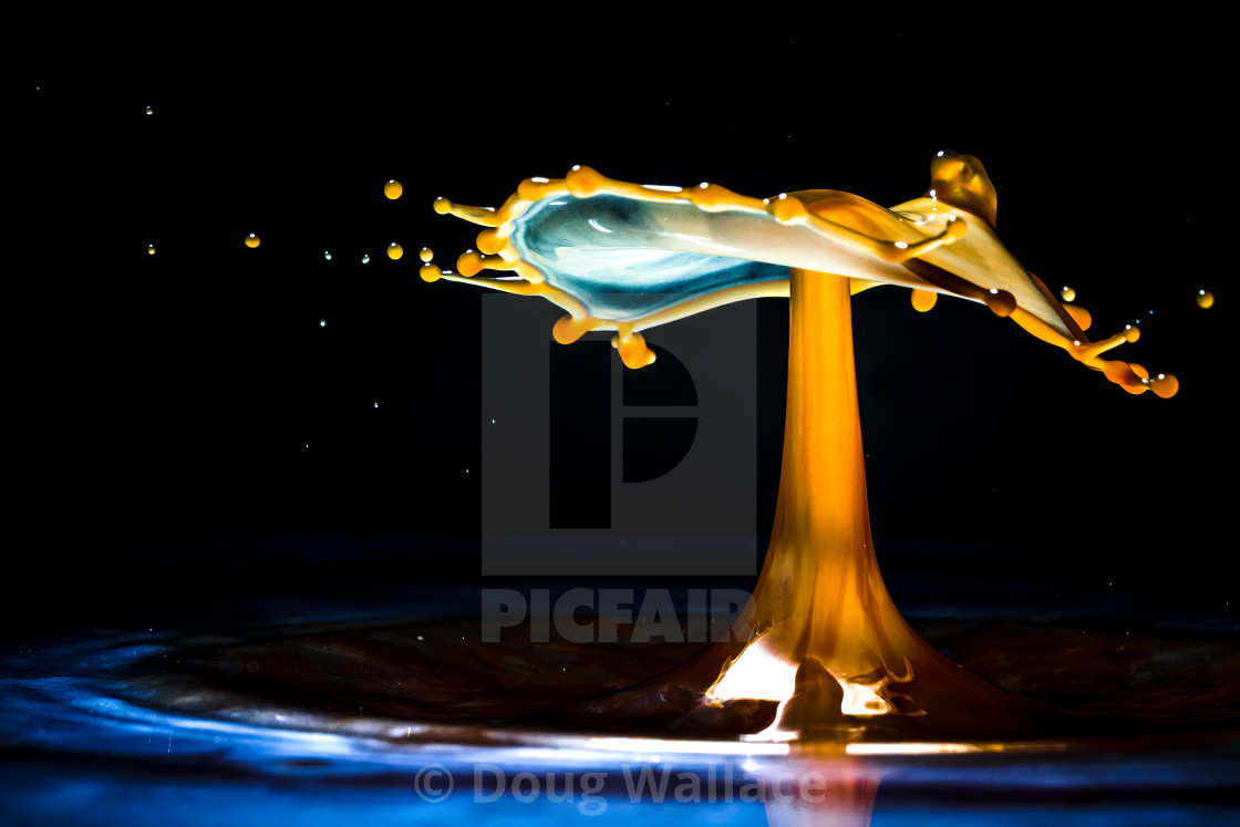 "Waterdrop crown." stock image