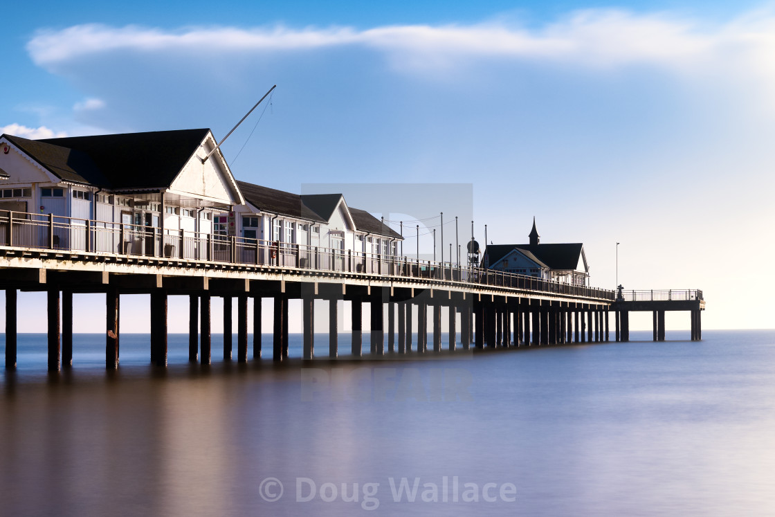 "Southwold Pier, Suffolk, UK." stock image