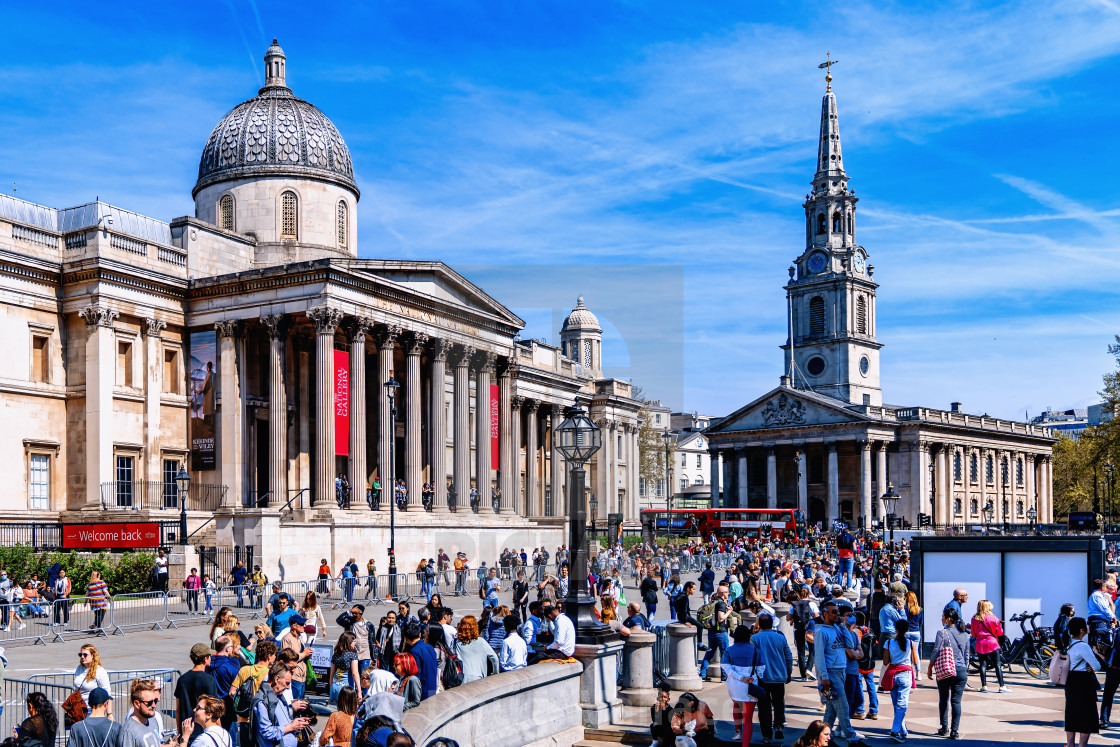 "The National Gallery, London UK." stock image