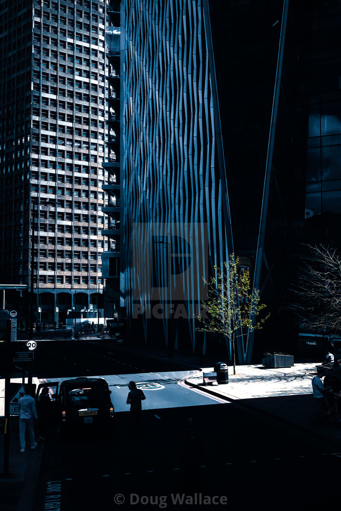 "Architecture from Buckingham Palace Road, London UK." stock image