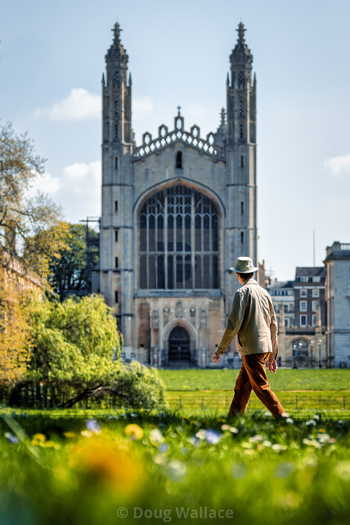 "King's College Chapel from The Backs, Cambridge UK." stock image