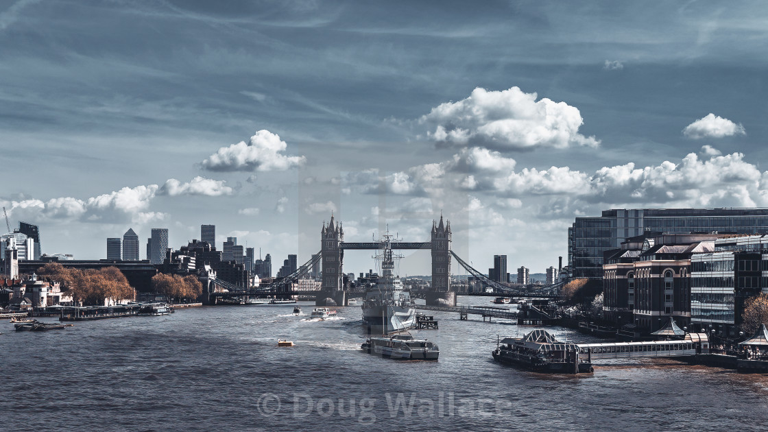 "The River Thames, London UK." stock image