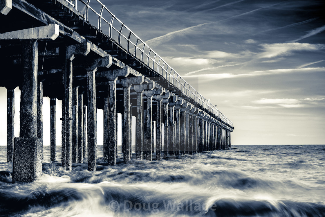 "Felixstowe Pier, Suffolk UK." stock image