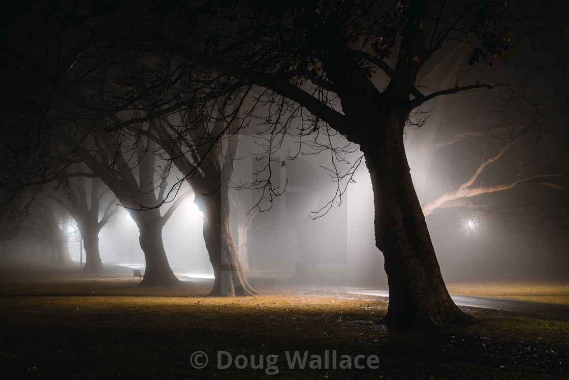 "Atmosphere from Jesus Green, Cambridge UK." stock image