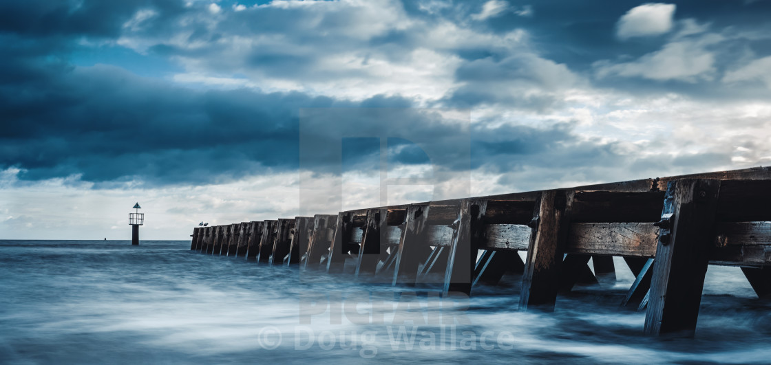 "Landguard Point, Felixstowe, Suffolk, UK." stock image